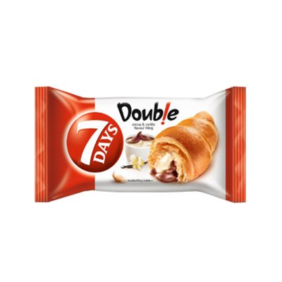 7Days Double croissant s příchutí kakao-vanilka 60 g